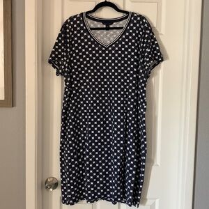 Tommy Hilfiger Navy Polka Dot Dress